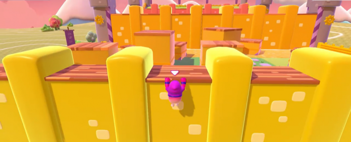 糖豆人抓住墙壁怎么上去1