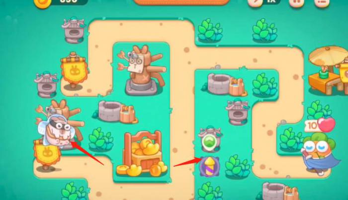 保卫萝卜第33关怎么完美通关2