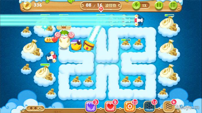 保卫萝卜2第51关怎么过1