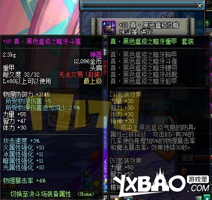 DNF新野猪套和悲鸣套升级效果及数据的详细对比分析5