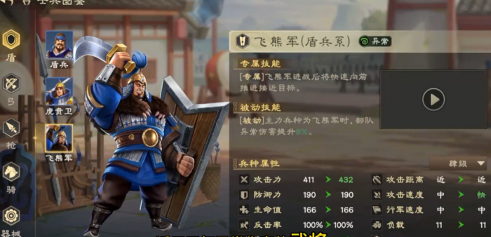 偃武盾兵兵种详解1