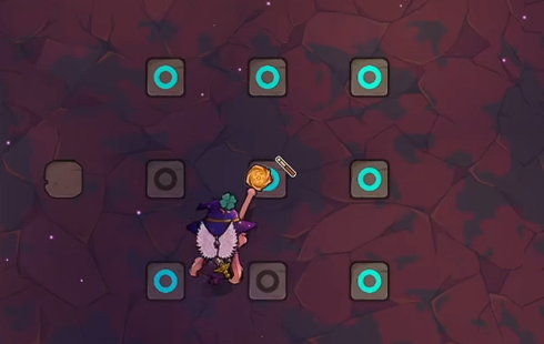 魔法工艺踩格子怎么踩1