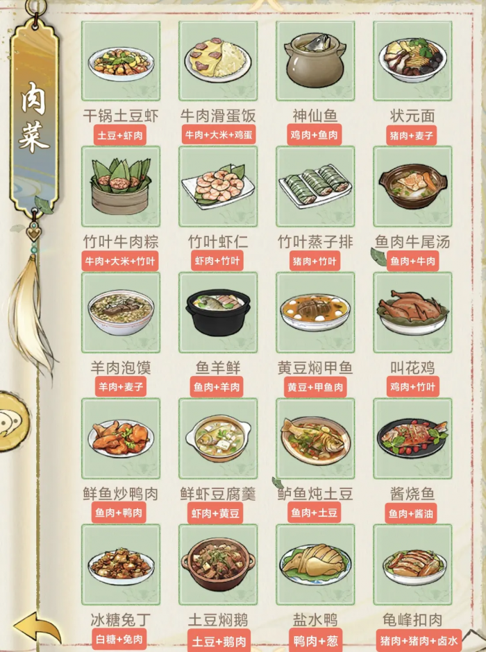 华夏千秋菜谱选择方案有哪些2