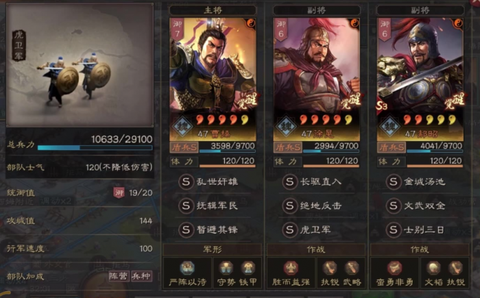 三国志战略版骑虎盾如何1