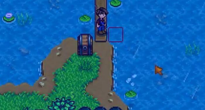 星露谷物语钓鱼的储物箱要如何放置1