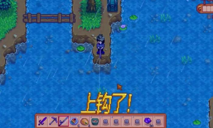 星露谷物语钓鱼鱼饵怎么装2