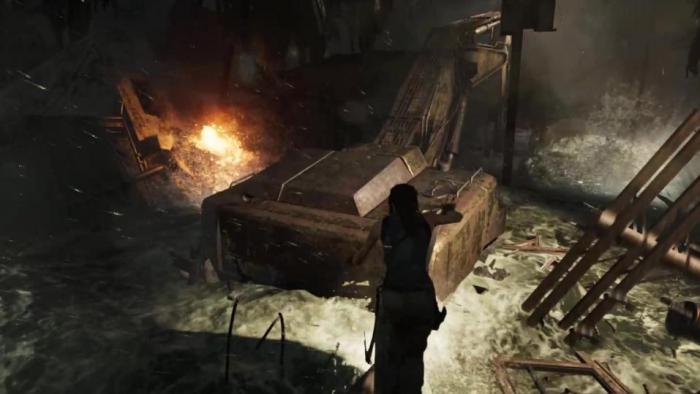 古墓丽影洪水怎么过1