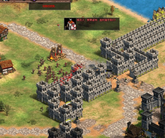 帝国时代2约克城宫殿怎么进2