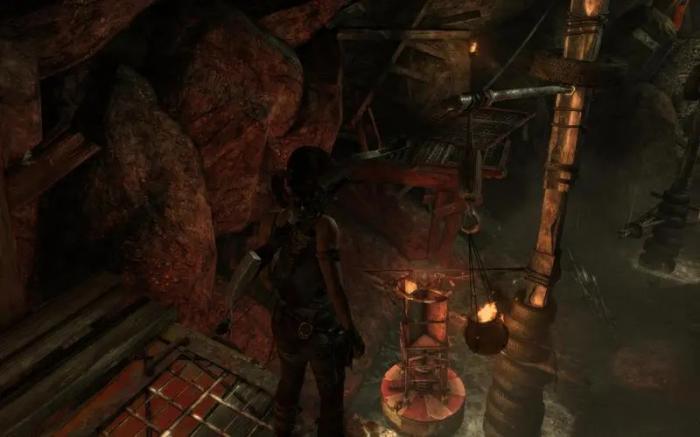 古墓丽影9寻找滑轮怎么过1