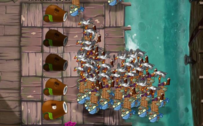 植物大战僵尸海盗二十关怎么过1