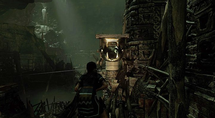 古墓丽影巨蛇之腹怎么跳过去2