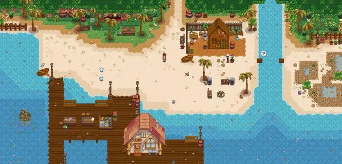 星露谷物语的沙滩在哪里1