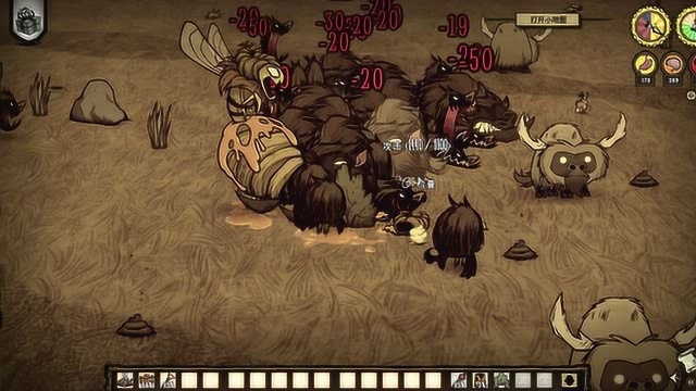 饥荒当中的座狼该怎么去打1