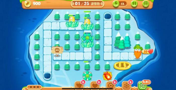 保卫萝卜2挑战模式16关怎么过1