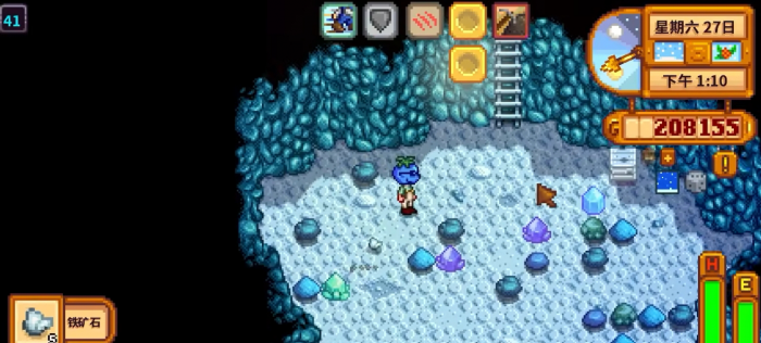 星露谷物语在矿井如何刷矿2