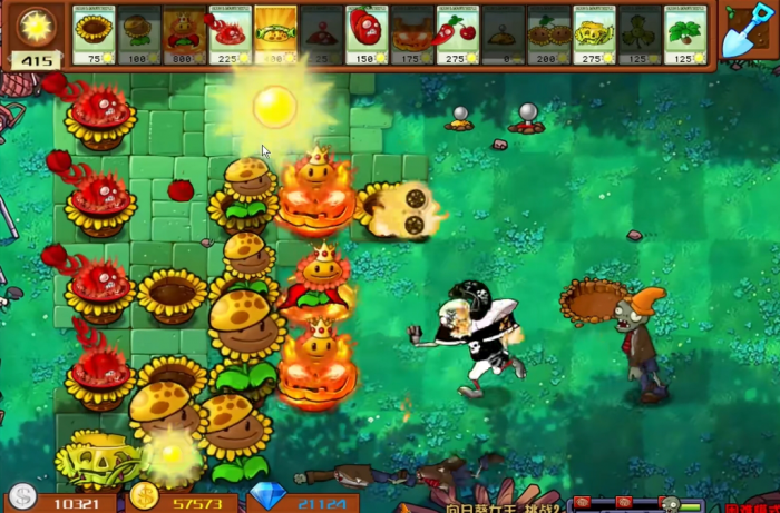 植物大战僵尸杂交版向日葵女王2怎么过1