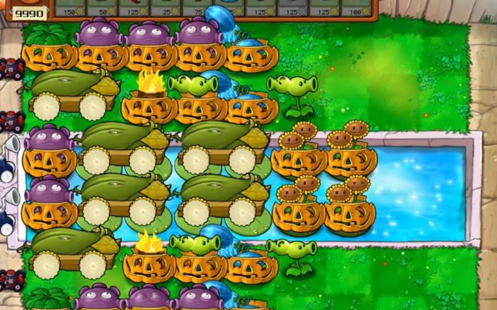 植物大战僵尸泳池无尽怎么搭梯子2