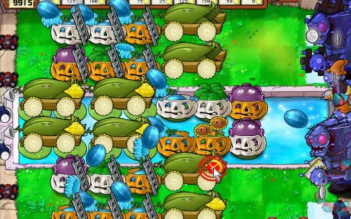 植物大战僵尸泳池无尽怎么搭梯子3