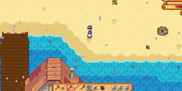 星露谷物语怎么把浮标放到鱼竿上2