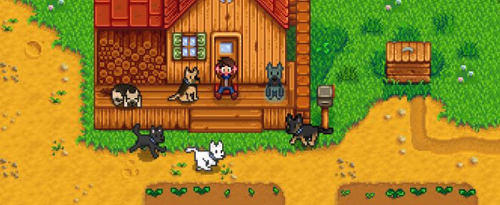 星露谷物语狗挡住床怎么办_星露谷物语宠物挡住了睡觉的路