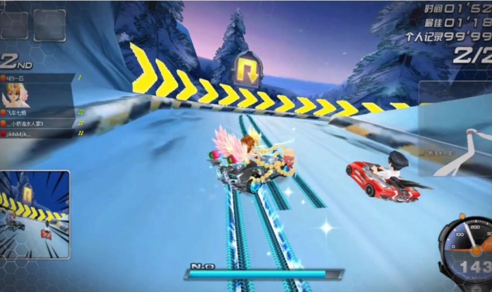 qq飞车怎么拉车头快速出弯的2