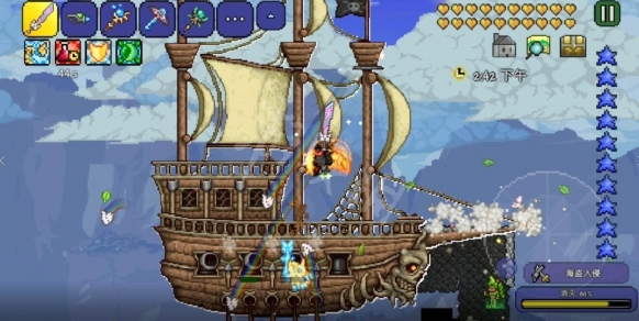 泰拉瑞亚手游怎么解锁海盗事件1