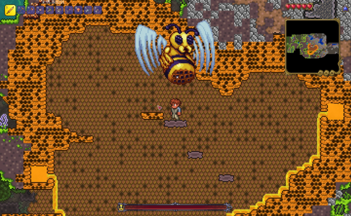 泰拉瑞亚蜂王怎么打2