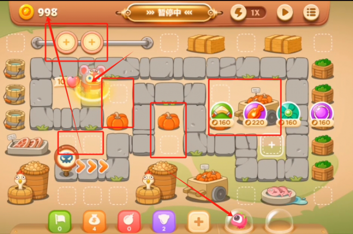 保卫萝卜3集市篇第53关怎么获得金萝卜_保卫萝卜3集市51金萝卜