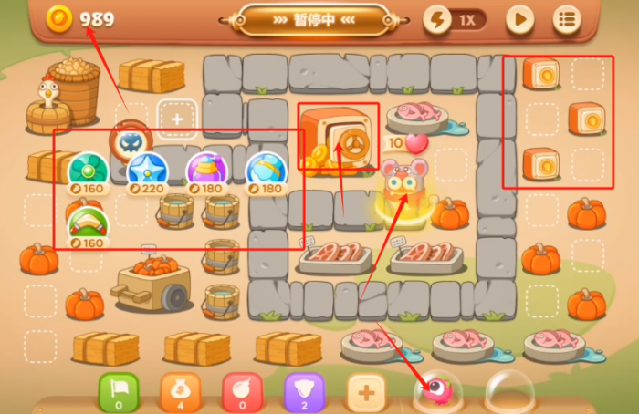 保卫萝卜3集市第四十一关怎么过1