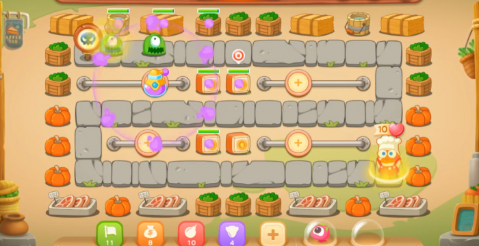 保卫萝卜3集市22怎么无伤过_保卫萝卜3集市第22局攻略