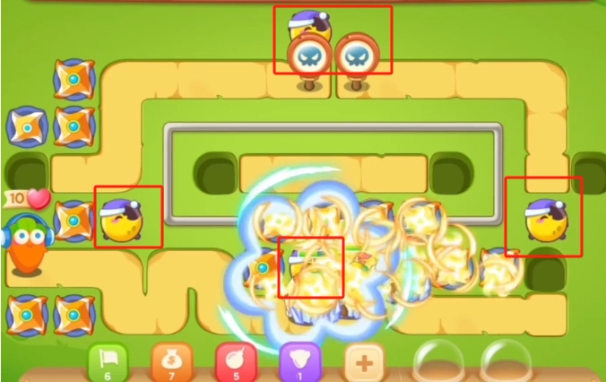 保卫萝卜3游乐场第七关怎么过2