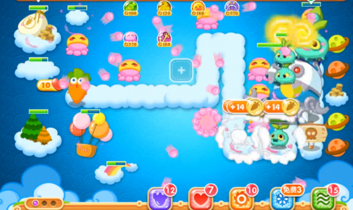 保卫萝卜2第65关怎么无伤通关2