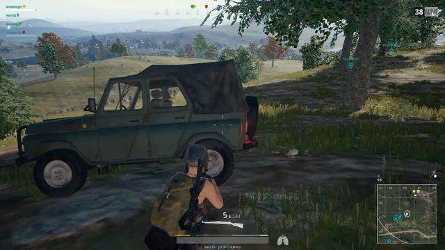 绝地求生在车里怎么打不中人2