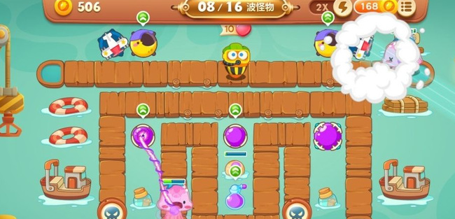 保卫萝卜21关怎么过3