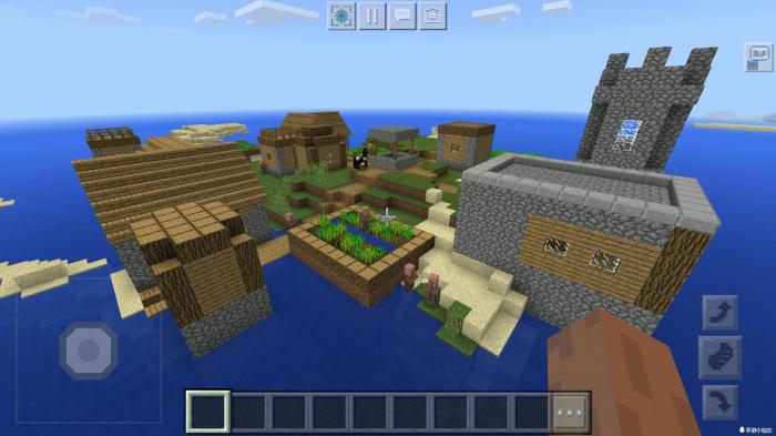 我的世界手游如何让村民建造村庄1
