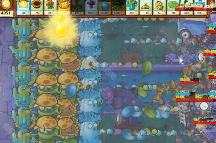 《植物大战僵尸杂交版》挑战模式第77关通关攻略6