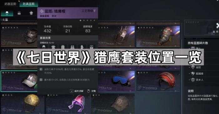 七日世界猎鹰套装位置一览_七日造世界