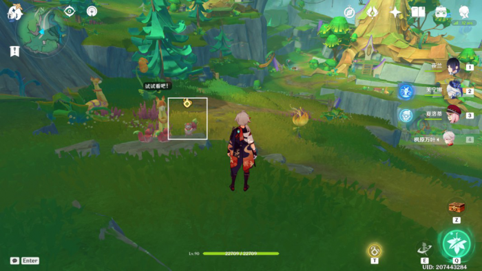 《原神》赐福森林飞鼠空中冒险解谜攻略5