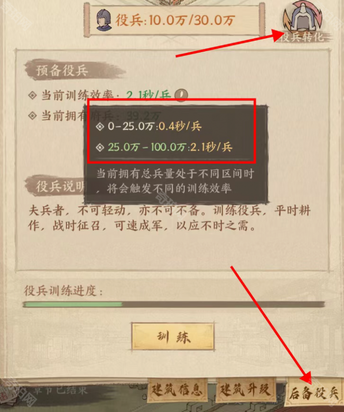《这城有良田》军团赛季后备役兵玩法攻略2