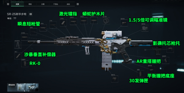 三角洲行动SR25怎么改2