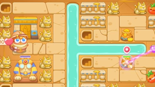 保卫萝卜4法老归来第84关怎么过1