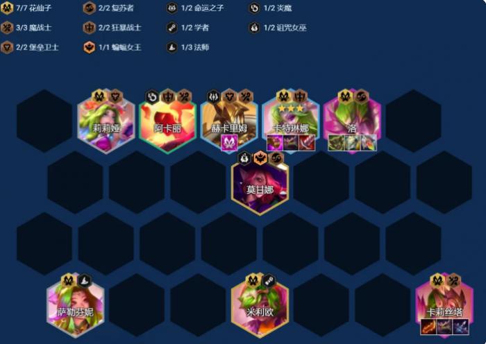 金铲铲之战7花仙双C阵容是什么2