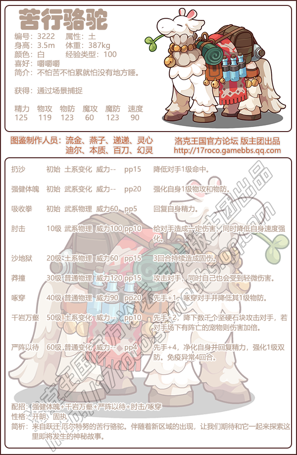 洛克王国苦行骆驼性格什么好2