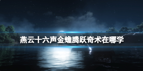 燕云十六声金蟾腾跃奇术在哪学1