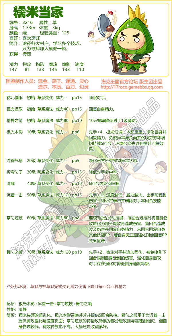 洛克王国糯米当家什么性格好1