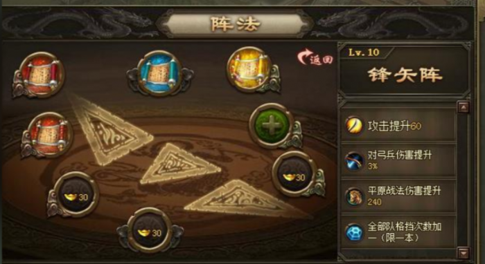 攻城掠地陣法如何放1