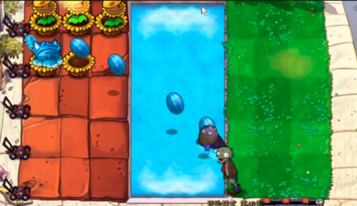 植物大战僵尸杂交版怎么打第43关1