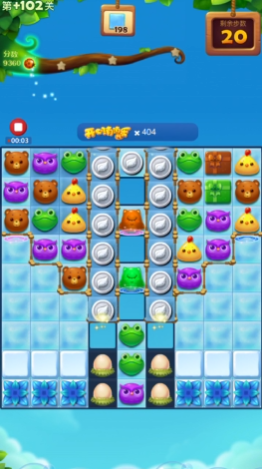 开心消消乐隐藏关102关怎么过1