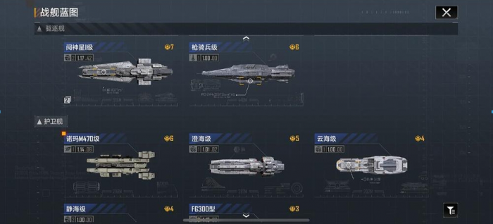 无尽的拉格朗日轻型战巡有哪些1