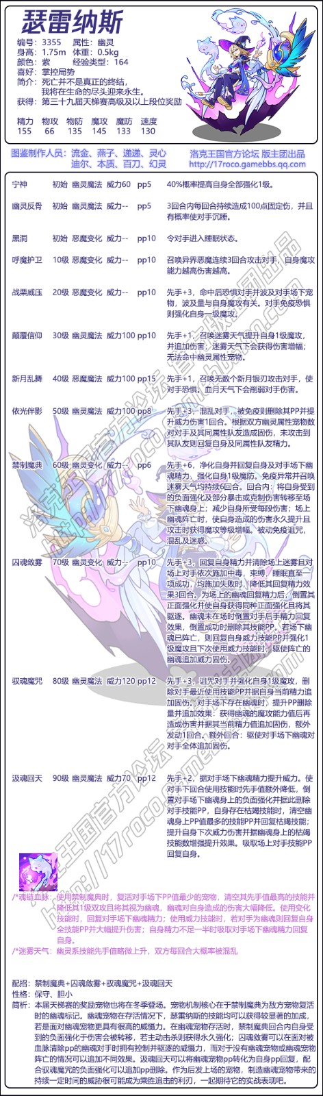 洛克王国瑟雷纳斯性格_洛克王国艾瑟